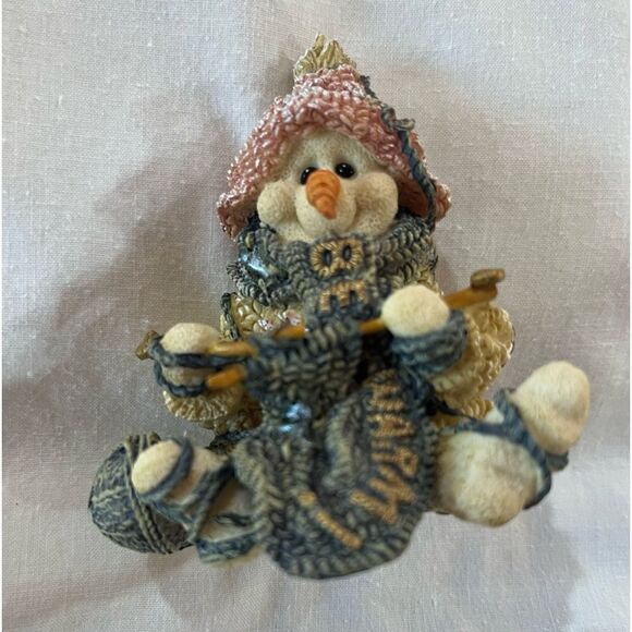 The Wee Folkstones  Boyds Bears and Friends  Pearl The Knitter - Picture 1 of 5